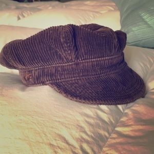 🔥2/$15 Brown corduroy cabbie hat